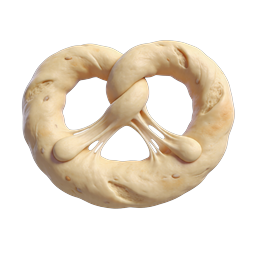 Ícone de Pretzel 3D | Símbolo de Comida de Padaria