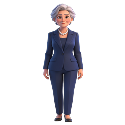 Professional Businesswoman 3D Character Icon