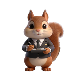 Charming Professional Squirrel Icon for Business Use