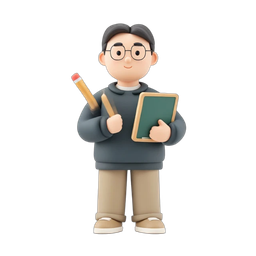 Cheerful Student Icon for Educational Projects