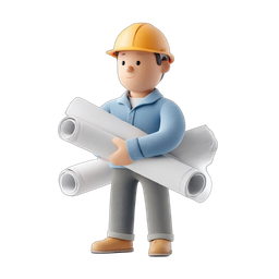Friendly Construction Worker Icon for Your Projects