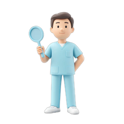 Friendly Medical Professional Icon for Health Services