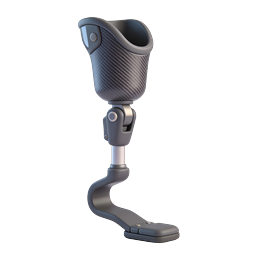 Realistic Prosthetic Leg Medical Icon | 3D Render
