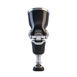 Prosthetic Leg Carbon Fiber Medical Icon 3D