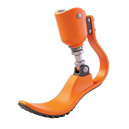 Prosthetic Leg Icon - 3D Medical Illustration