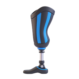 Prosthetic Leg 3D Icon - Medical Assistive Device