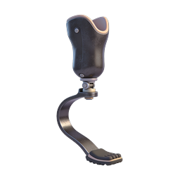 Prosthetic Leg Medical Icon - Realistic 3D Render