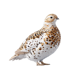 Realistic Ptarmigan Bird Wildlife Icon - Detailed Nature Illustration