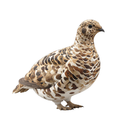 Realistic Ptarmigan Bird Icon - Detailed Wildlife Illustration