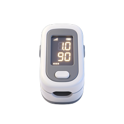 Pulse Oximeter Medical Device Icon | 3D Realistic