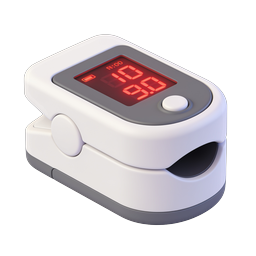 Pulse Oximeter Medical Device Icon | 3D Healthcare