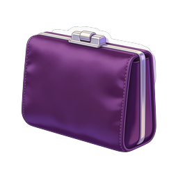 Purple Briefcase Icon - Stylish Business Luggage Design