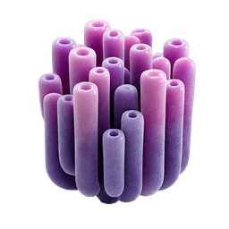Purple Coral Cluster - 3D Marine Life Icon