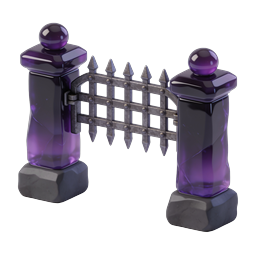 Icona 3D Portale di Cristallo Viola - Design d'Ingresso Fantasy