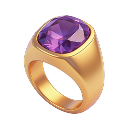 Purple Amethyst Gold Ring Icon | Luxury Jewelry