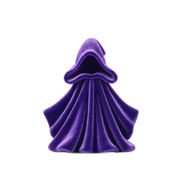 Purple Hooded Cloak Figure - Mystery Fantasy Icon