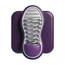 Purple Microphone Icon - 3D Clay Style Audio Symbol