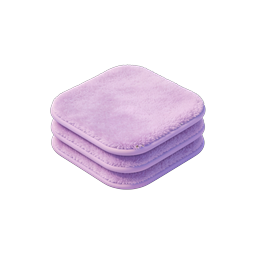 Stack of Purple Towels Icon - Soft Fluffy Linens