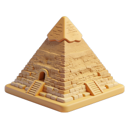 Elegant Pyramid Icon for Historical Themes