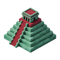 Stylized Pyramid Icon for Digital Use