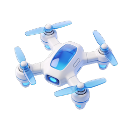Quadcopter Drone Icon - 3D Realistic Technology Illustration