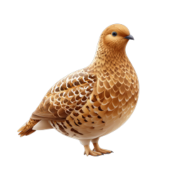 Realistic Quail Bird Icon | Detailed Wildlife Illustration