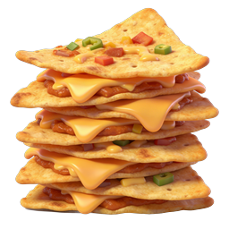 Quesadilla Stack Icon | 3D Realistic Mexican Food