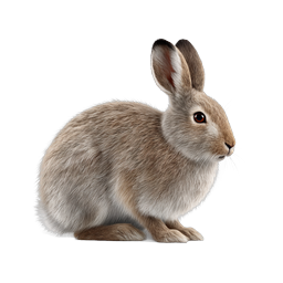 Realistic Rabbit Icon | Detailed Wildlife Animal Illustration