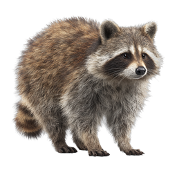 Realistic Raccoon Animal Icon - Detailed Wildlife Illustration