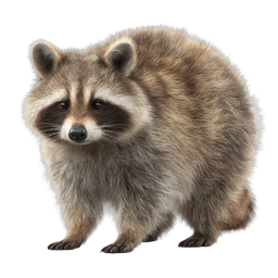 Realistic Raccoon Wildlife Icon | High-Quality Animal Illustration