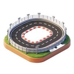 Icono de pista de carreras dinámica para temas de motorsport