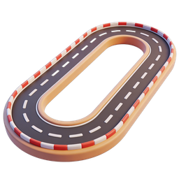 Icono de pista de carreras dinámica para proyectos automotrices