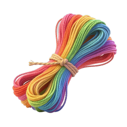 Rainbow Yarn Bundle Icon | Colorful Craft Supplies