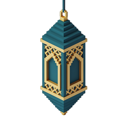 Ramadan Lantern Icon - Islamic Fanous 3D Design