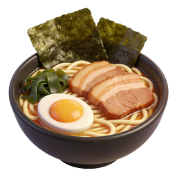 Ramen Bowl Icon - Japanese Noodle Food 3D Illustration