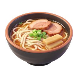Ramen Noodle Bowl Icon - Japanese Cuisine 3D Render