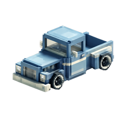 Pixelated Truck Icon for Digital Projects