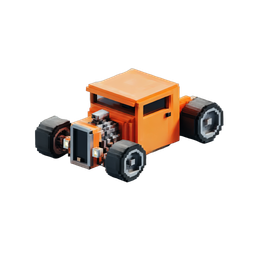 Pixel Car Icon - Retro Hot Rod Symbol