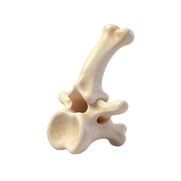 Realistic 3D Bone Icon - Anatomy & Medical Graphics