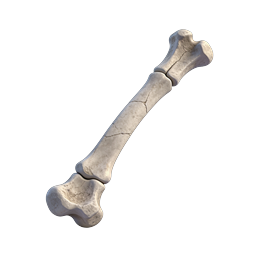 Realistic 3D Rendered Bone Icon for Medical & Educational Use