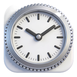 Realistic 3D Clock Icon | Premium Time Management Icon