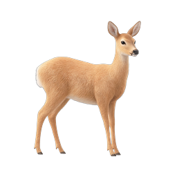 Icona 3D cervo realistica - Illustrazione di animale selvatico