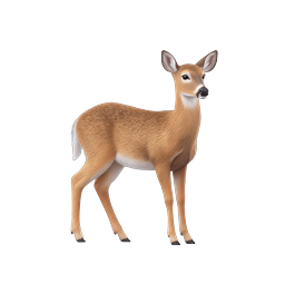 Realistic Deer Icon - Graceful Wildlife Illustration