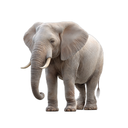 Realistic Elephant Icon | Detailed 3D Wildlife Design