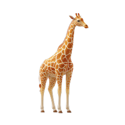 Realistic Giraffe Icon - Wildlife Animal Illustration