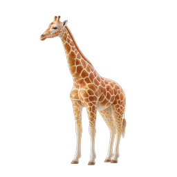 Realistic Giraffe Icon - Wildlife Animal Illustration