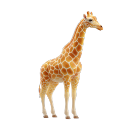 Realistic Giraffe 3D Icon | Wildlife Animal Illustration