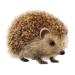 Realistic Hedgehog Icon - Detailed Wildlife Illustration