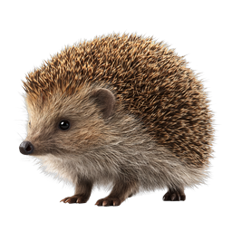 Realistic Hedgehog Icon - Detailed Wildlife Illustration