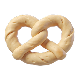 Ícone de Pretzel Realista - Ilustração 3D de Lanche Assado